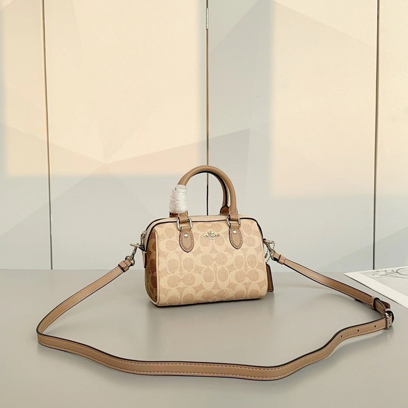 Coach C's New Rowan Boston Satchel Pillow Bag Retro Presbyopic Mini Fashion Single Shoulder Crossbody Women's Bag Coach C's New Rowan Boston Satchel Pillow Bag Retro Presbyopic Mini Fashion Single Shoulder Crossbody Women's Bag