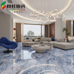 Foshan ceramic tile bright rock plate 750X1500 villa hotel club KTV project non-slip floor tile bathroom wall tile