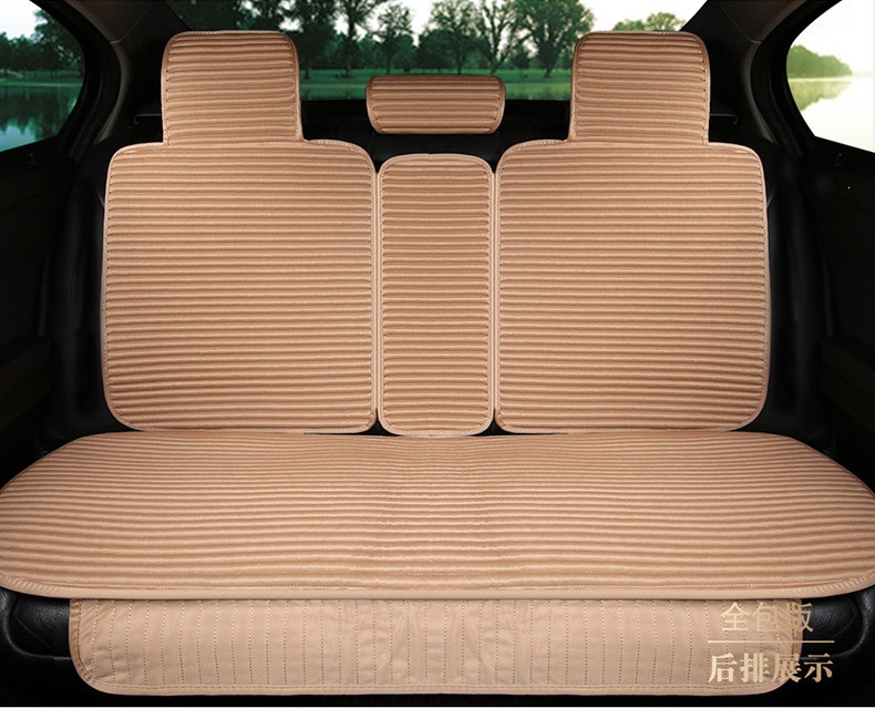 Suitable for all-season use, car seat covers, linen seat cushions, semi-enclosed seat pads, non-slip, full-coverage, health-promoting buckwheat shell for summer