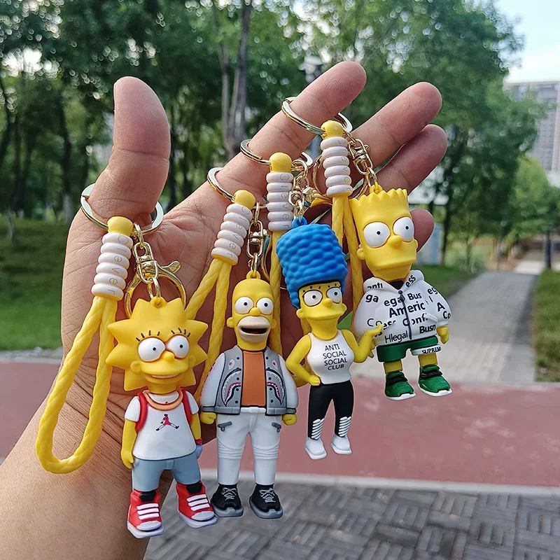 [The Simpsons брелок Графика мультфильм Key Ring Телефон Ha]