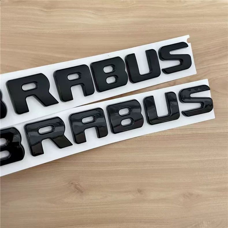 Suitable for Mercedes-Benz G-Class, E-Class, C-Class, and S-Class modifications: Barbus lettering, black emblem, car logo