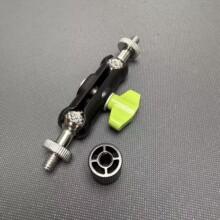 三脚架配件替换关节17.4mm球头手机支架金属豌豆万向1/4转接头