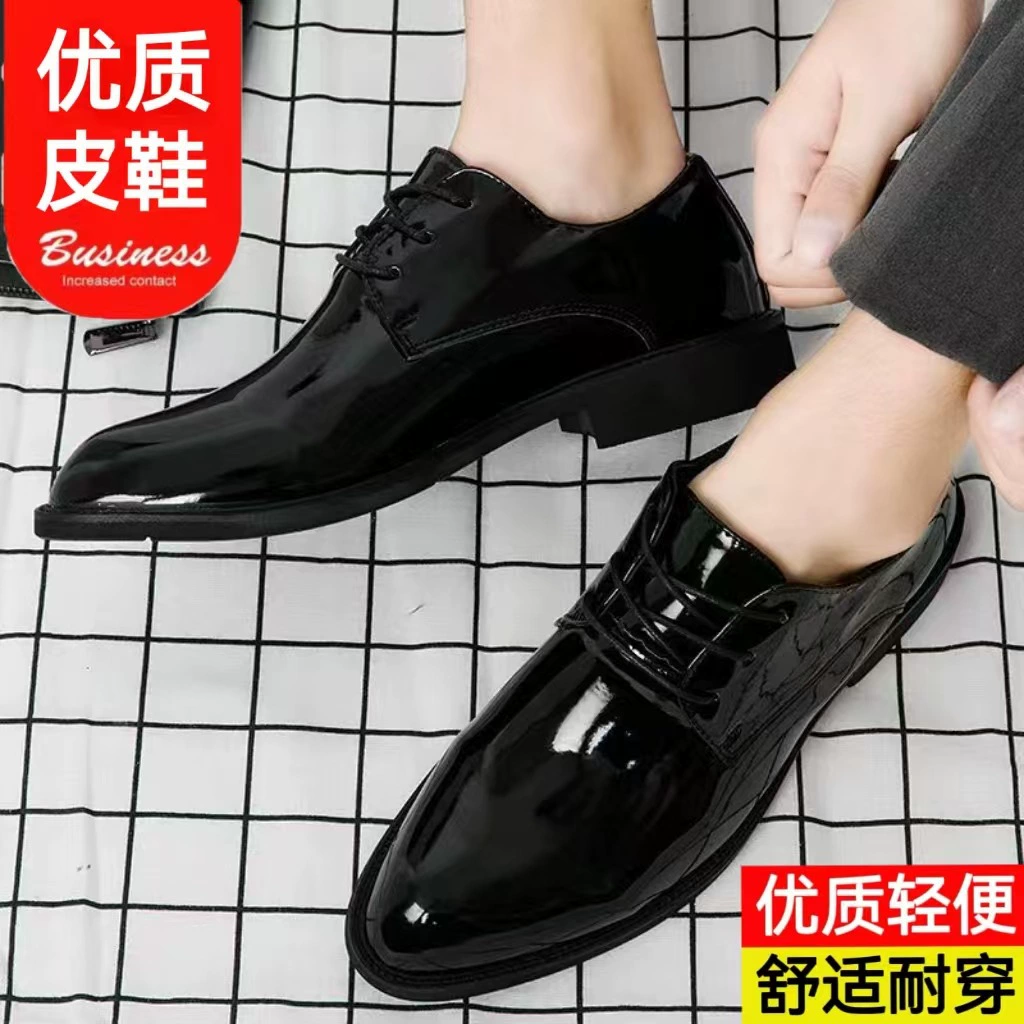 Мужская кожаная обувь мягкая кожа Мягкая подошва бизнес повседневная мужская обувь на работе охранная работа папа обувь оптом