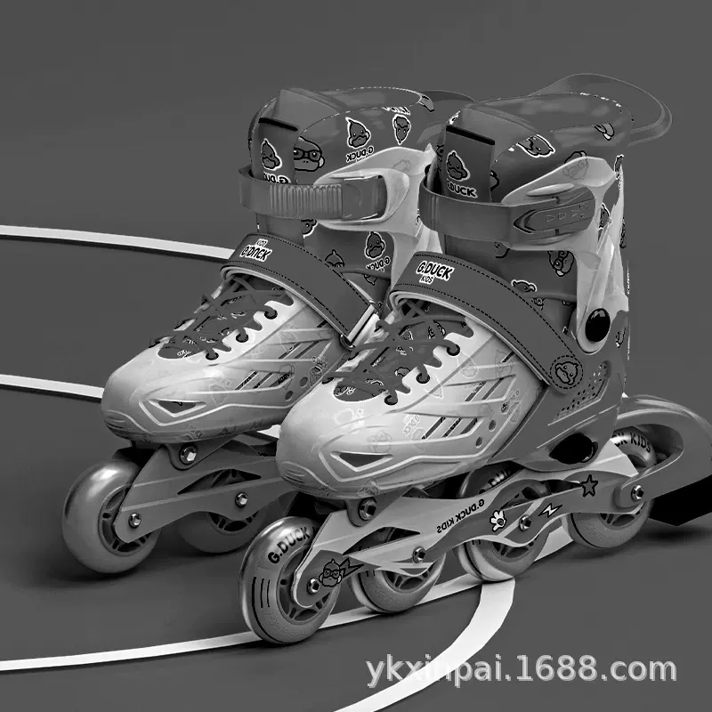 男女孩童溜冰鞋初学者旱冰鞋儿童速滑鞋专业滑轮滑冰鞋子厂家批发