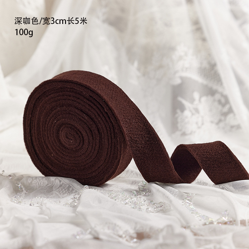 Coreano engrosado cinta de lana de Navidad hecha a mano DIY accesorios de arco material paquete de decoración de Navidad