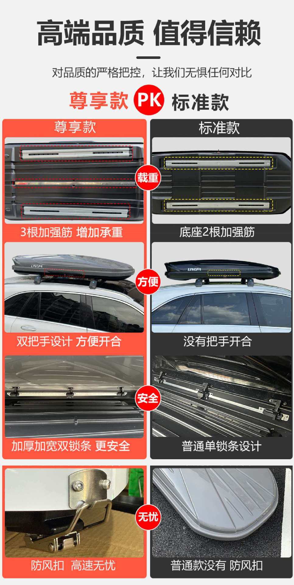 Off-Road Vehicle Luggage Box, Mercedes-Benz Gle Roof Luggage Box, Large Capacity Suv Universal Car Travel Luggage Box