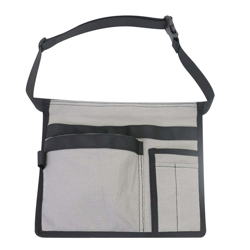 Lienzo de tamaño pequeño bolsa de cintura engrosada herramienta de jardín multifuncional bolsa de almacenamiento de herramientas de electricista bolsa de almacenamiento de herramientas