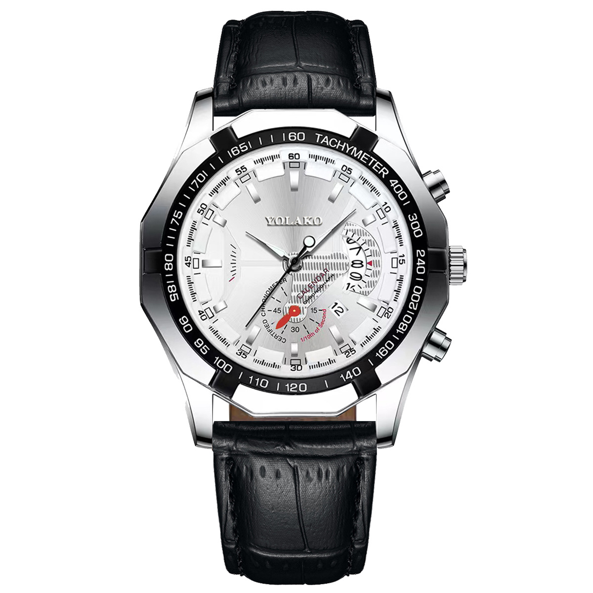 Watch Non-mechanical Watch Large Dial Men's Watch Men's Watch Super Large New Concept Calendar Creative Belt_voghion.com