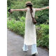 Design Sense Stacked Niche Blouse Knit dress Women's Summer Back Split Long Skirt Round Neck Thin Pullover