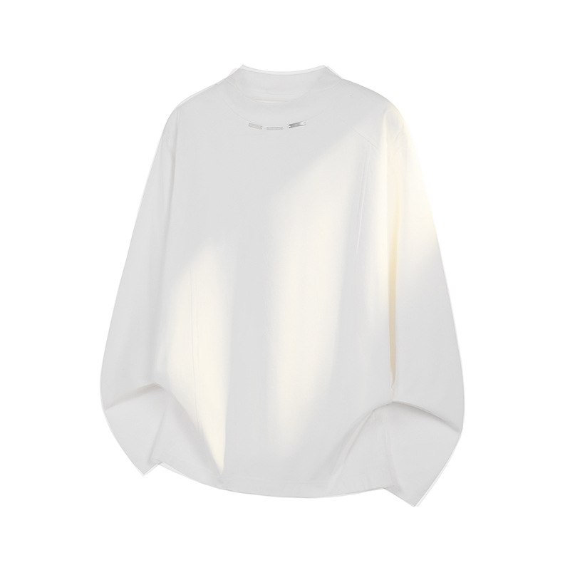 American-style Deconstructed Long-sleeve T-shirt Men, Spring Cleanfit, Stylish And Casual, Large Size Loose-fitting Base_voghion.com