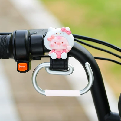 Strong Load-Bearing Bag Hanging — Other Electric Vehicle Accessories - white-lamb-leather-g-hook-black