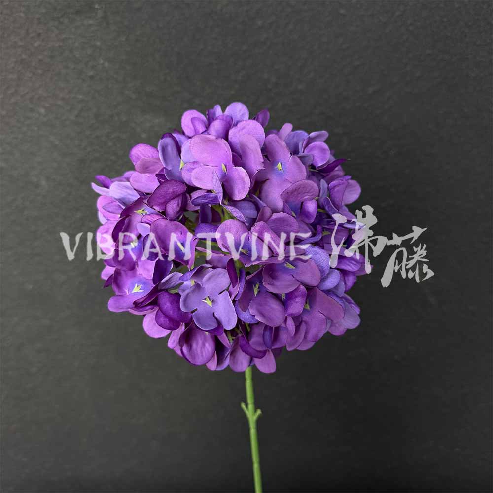 Flores artificiales moradas para decoración de bodas, arreglos de pasillo, techo, hotel, rosas, hortensias, decoración de suelo, arreglos florales, flores artificiales