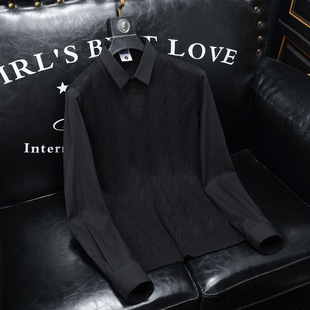 European station 2024 autumn new fake two-piece shirt sweater trend men's spring and autumn pullover sweater men's