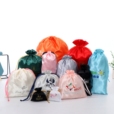 Shelf Silk satin bag dance shoes Satin Printed satin bag Cosmetics Satin