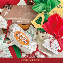 圣诞节雪梨纸鲜花花束包花纸圣诞老人内衬纸糖果花包装纸礼物材料