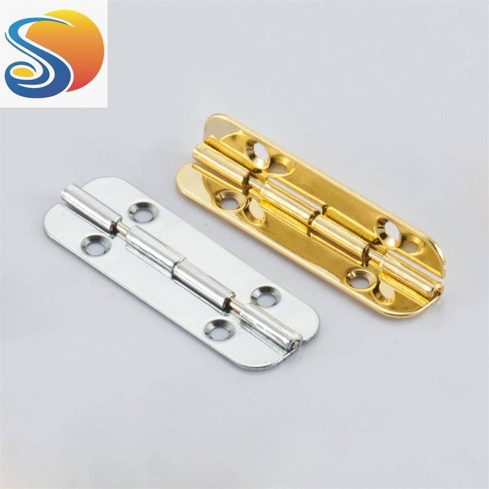 2英寸51mm长木盒圆角合页首饰盒五金配件珠宝盒小一字铰