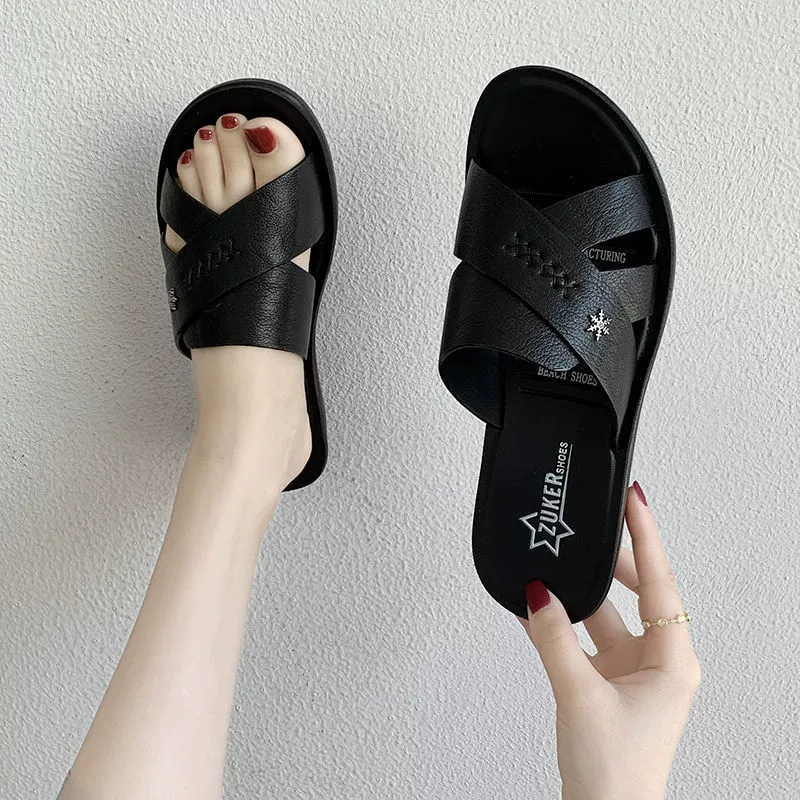 Горячие летние женские пляжные туфли мама сандалии водонепроницаемые мягкие донные туфли удобные повседневные молочные туфли для пожилых людей