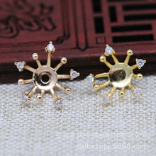DIY��Ʒ��ҡͷ�η��η�����������ͭ��ͭ��Ƕ�ʯ�п׻���A812