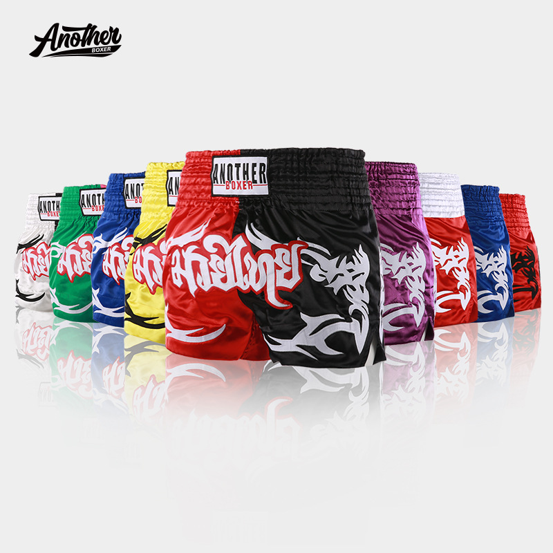 2026 New Boxing Shorts Muay Thai Martial Arts Self-Defense Combat Training Wear Martial Arts Uniform Multi-Color Patchwork