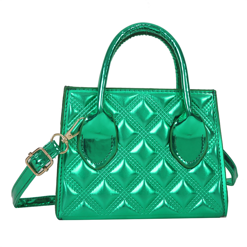LP Pelle verniciata goffrata da donna 2024 nuova borsa quadrata piccola moda a spalla lucida, semplice e individuale_voghion.com