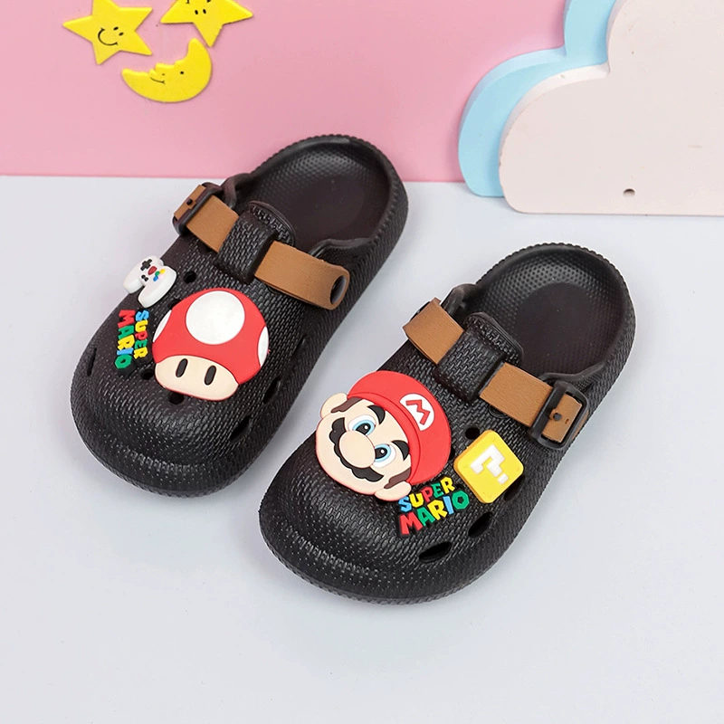 Детская обувь Birkenstock, новая летняя верхняя одежда, супер мягкие сабо на толстой подошве, дышащие нескользящие туфли с носком, сандалии без шнуровки