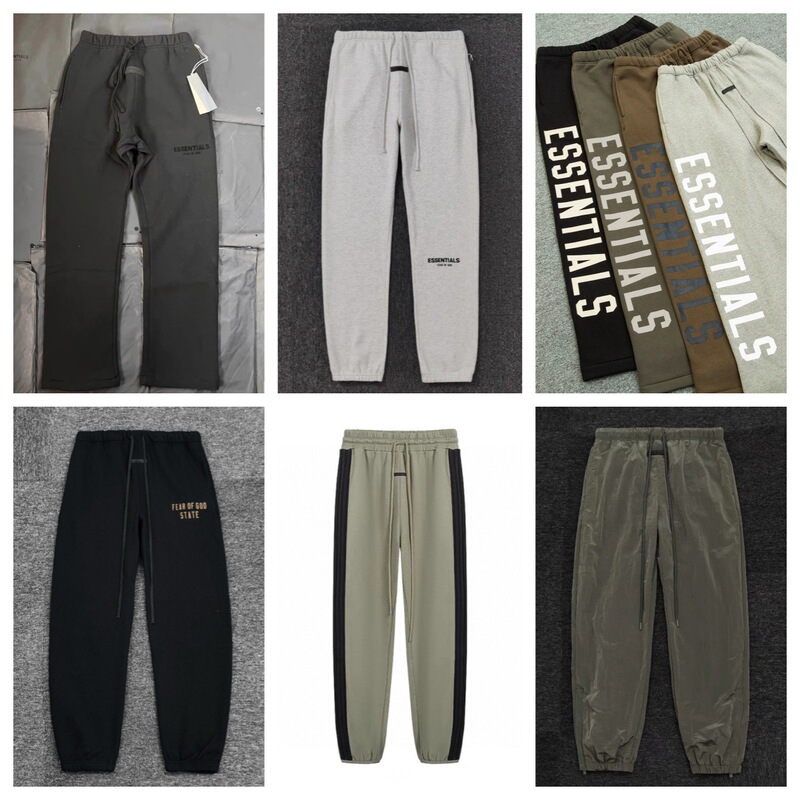 Cross-Border Exclusive Fog High-Waisted Straight-Leg American-Style Heavy Casual Pants Ess Trendy Foreign Trade Popular Brand Wholesale Dropshipping