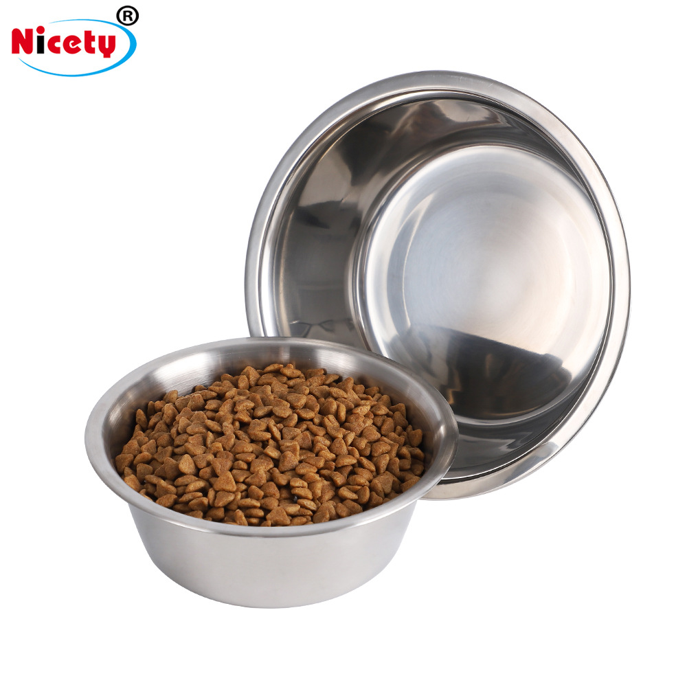 [Stainless Steel Dog Dowl Drinking Cat Big Basins Steel Pet]