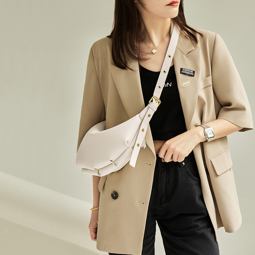 Nalandu Bags 2024 New Crossbody Bag Fashion Versatile Dumpling Bag Women Autumn and Winter Genuine Leather Women's Bag Soft Leather Shoulder Bag