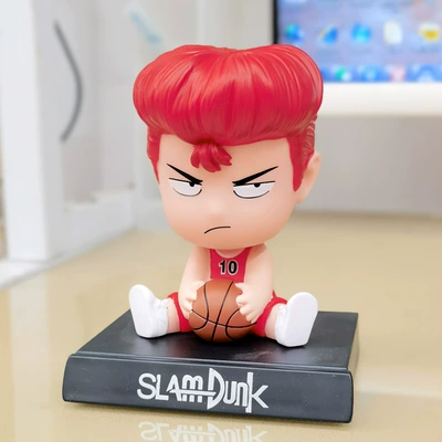 Accessories, Decorative Toys, Anime — Car ornaments - -shaking-his-head-and-crooked-mouth-cherry-wood