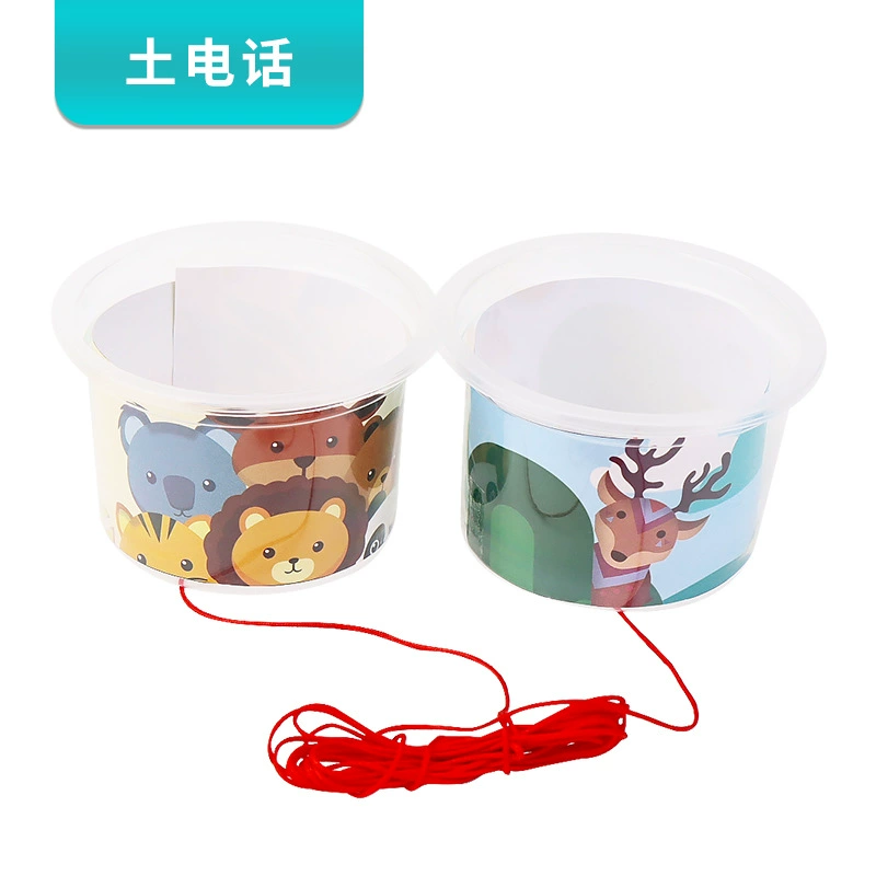 Самодельный земной телефон Детский DIY Технология ручной работы Небольшой производственный микрофон Экспериментальный материал Пакет Детский сад Развлекательный класс