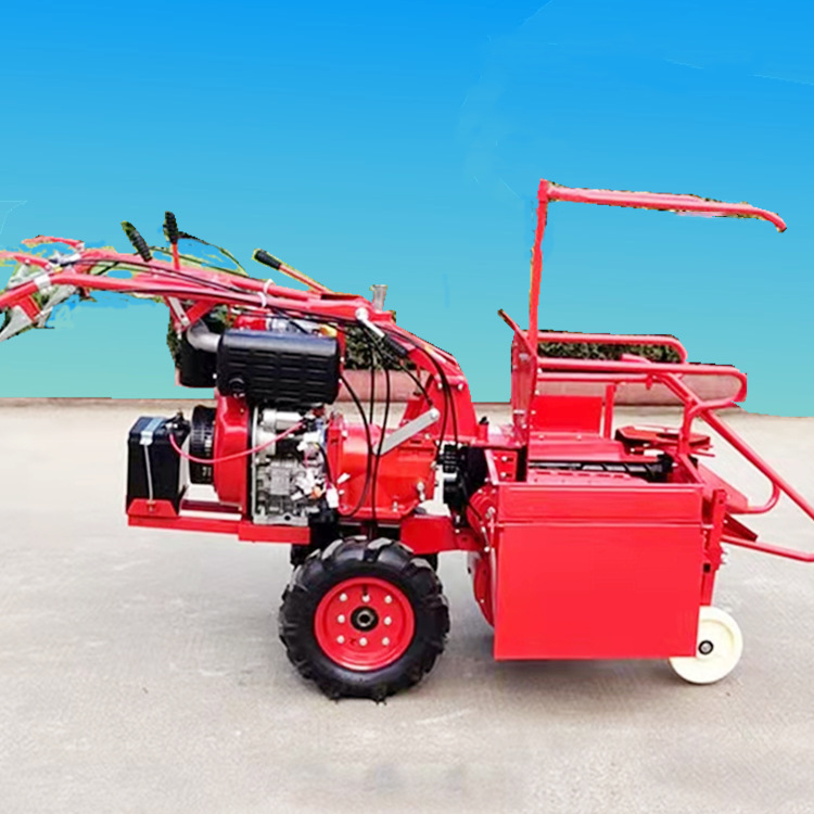 小型单行手扶玉米收割机 多功能扒皮粉碎秸秆玉米收获机 兴星源