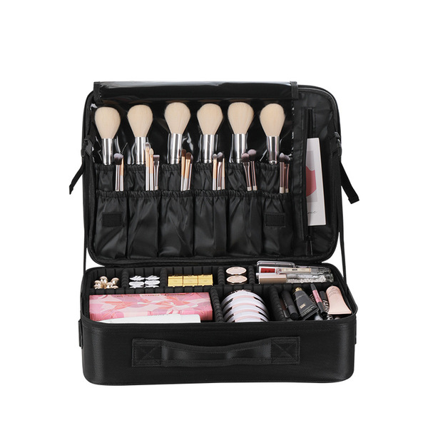 Capacious cosmetic bag