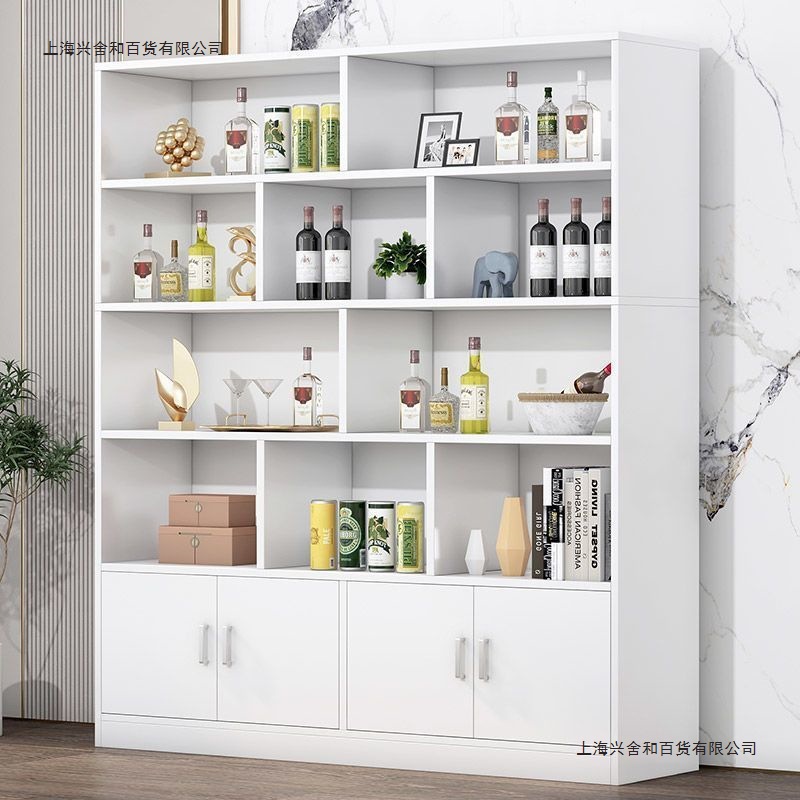 Wine Cabinet Display Cabinet Living Room Household Floor-Standing Multi-Layer Red Wine Product Display Cabinet Storage Storage Cabinet Wine Rack Tea Cabinet