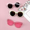 Retro children's sunglasses, trend sun protection cream, small glasses, UF-protection, eyes protection