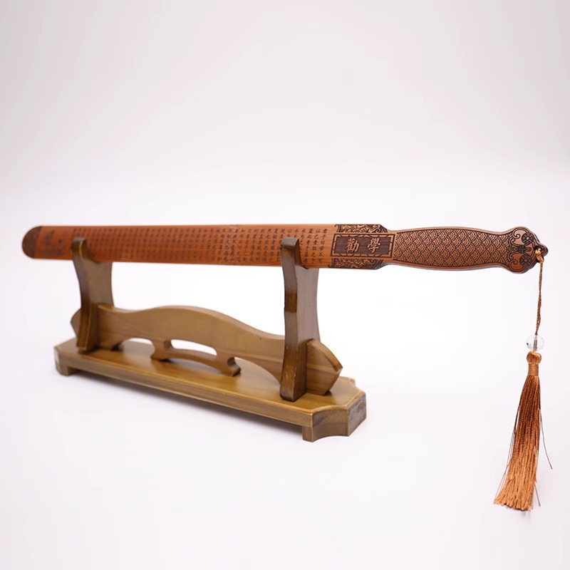 Regla de anillo de mango de bambú doméstico regla de bambú sólida para engrosar regla de discípulo para maestra de artefacto especial para mujeres regla de enseñanza