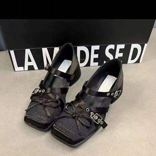 ��ЬŮ2025�¿ʽ�\�ڽ���Ƥ���۰�����Ь�ٴ�͹Ŭ�����Ь W85