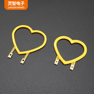 Heart-shaped LED Filament 3v low voltage filament creative bulb LED special-shaped filament heart-shaped crafts
