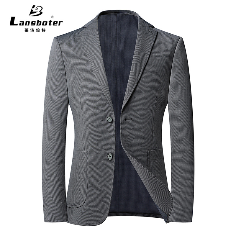 Spring thin elastic solid color classic suit jacket for leisure