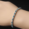 Bracelet, universal elastic strap, diamond encrusted, European style