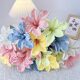 DYI hand-woven wool flower six flower finished knitted simulation bouquet holiday gift ornaments hand fireworks