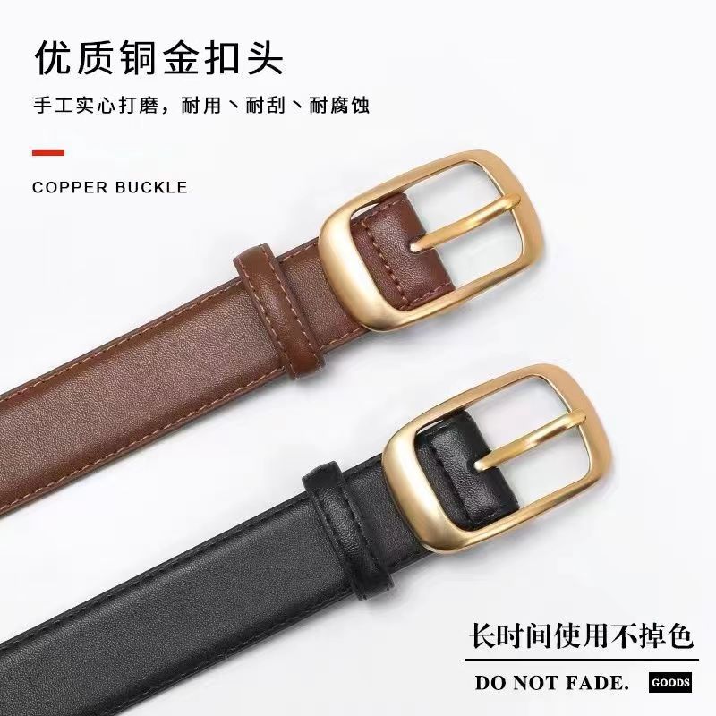人気のベルト、新しい日本製バックルベルト、女性用、多用途、装飾、ファッショナブルでシンプル、デニム、ハイエンド、クロスボーダー限定