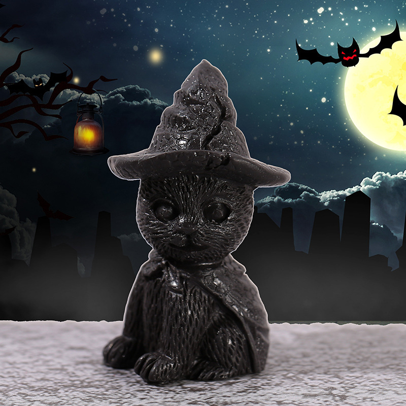 微景観多肉小置物新作魔法猫可愛いかぼちゃかぼちゃキーホルダーハロウィン置物|undefined
