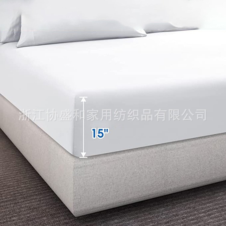 Suministro directo de fábrica Amazon transfronterizo cama de algodón sábana de cuatro piezas sábana ajustable funda de almohada ropa de cama