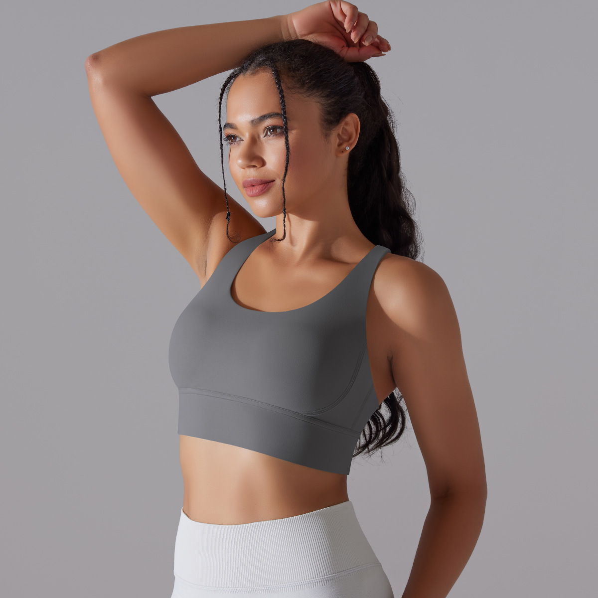 127g Weight Sleeveless Sleeve Length Nylon, Spandex Fabric Type Short Top Length Halter Crisscross Tank Tops Type Fitness, Yoga Occasion U Neck Neckline Solid Color Pattern Sports Style Sports Solid Color Nylon Spandex U Neck Active Tops Halter Crisscross Tank 165