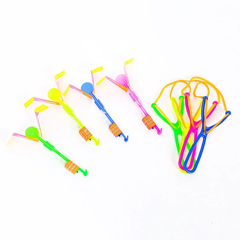 Светящийся катапультный летающий стрела блеск летающей стрелы ракеты бамбуковая стрекоза летающий гриб фея подставка детская светящаяся игрушка