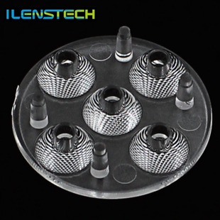 Flashlight Lens 10 Degrees 5-in-1 35mm Diameter 3030 3535 Lamp Bead Lens Spotlight Lens Ro
