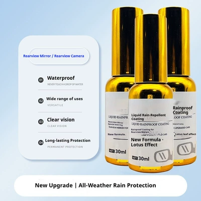 Automotive glass defogging agent Anti-Fog Agent Liquid Rainproof - english-label-3-bottle-pack-car-frog-frog-liquid-rain-repellent-coating