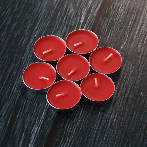 Smokeless tea wax aromatherapy tea wedding confession birthday candle round Christmas diy small candle factory direct supply