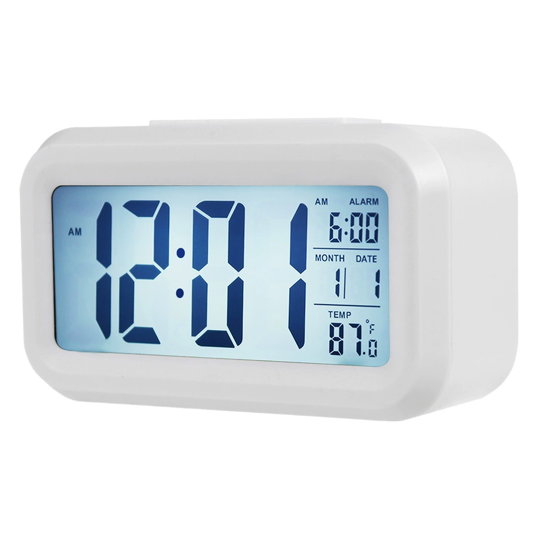 Будильник Будильник Специальная температура для студентов Умный будильник Студент с голосом ЖК-светочувствительный электронный будильник