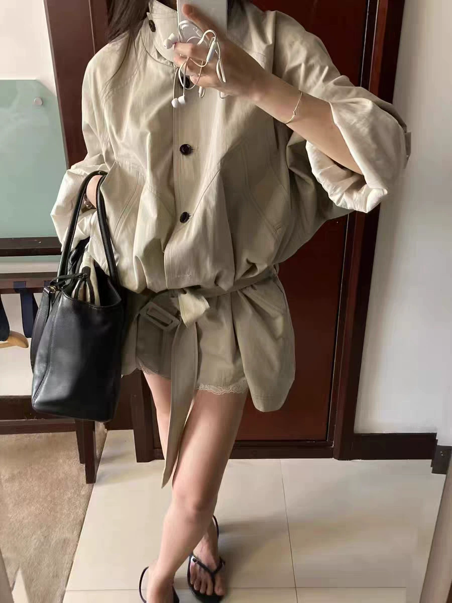 Весенние южнокорейские товары, пряжка, пояс, trench coat, (Physicals)